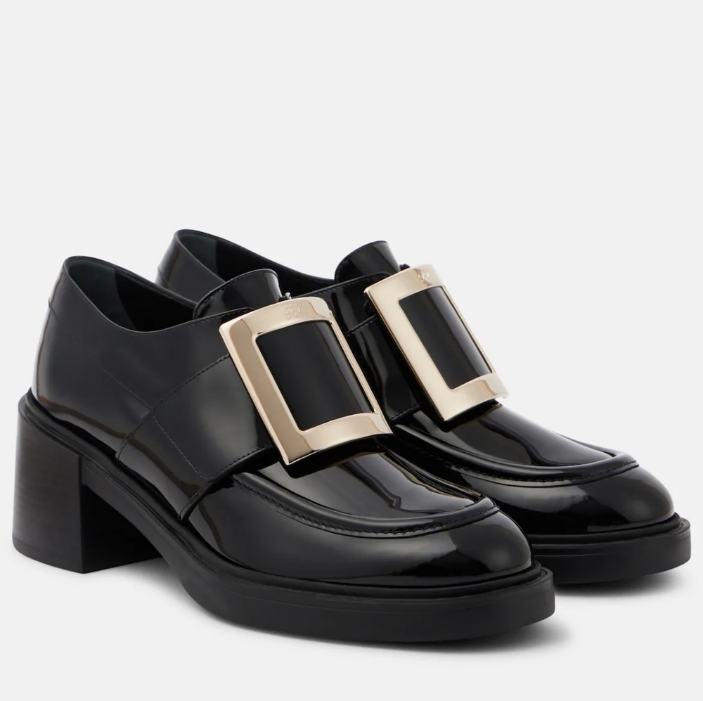 Roger Vivier Viv' Rangers Patent Leather Loafers